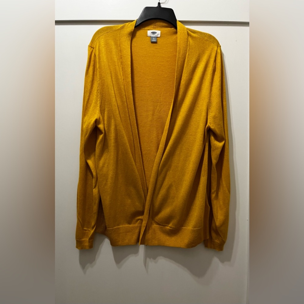 Mustard colored cardigan